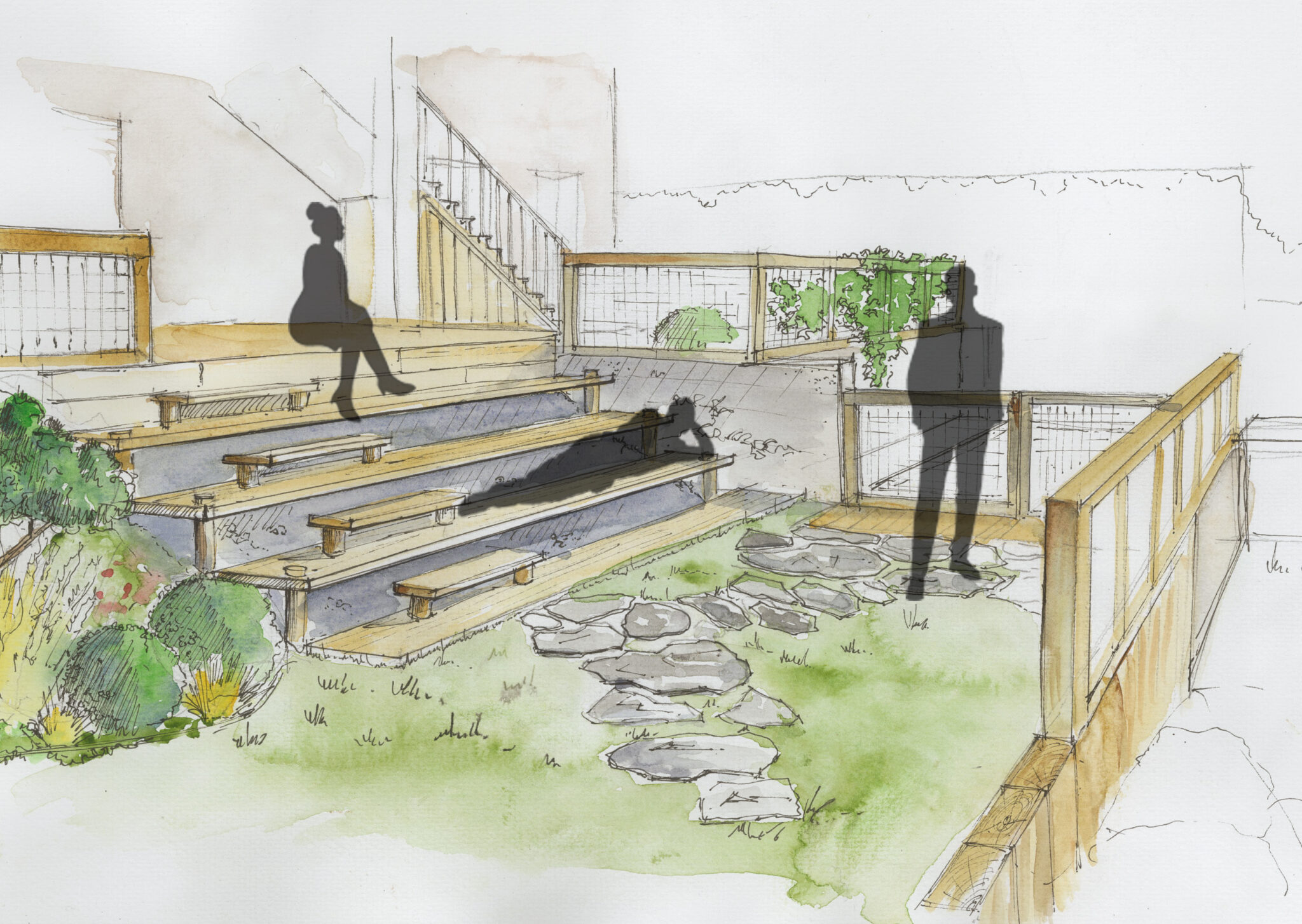 création jardin escalier paysagiste